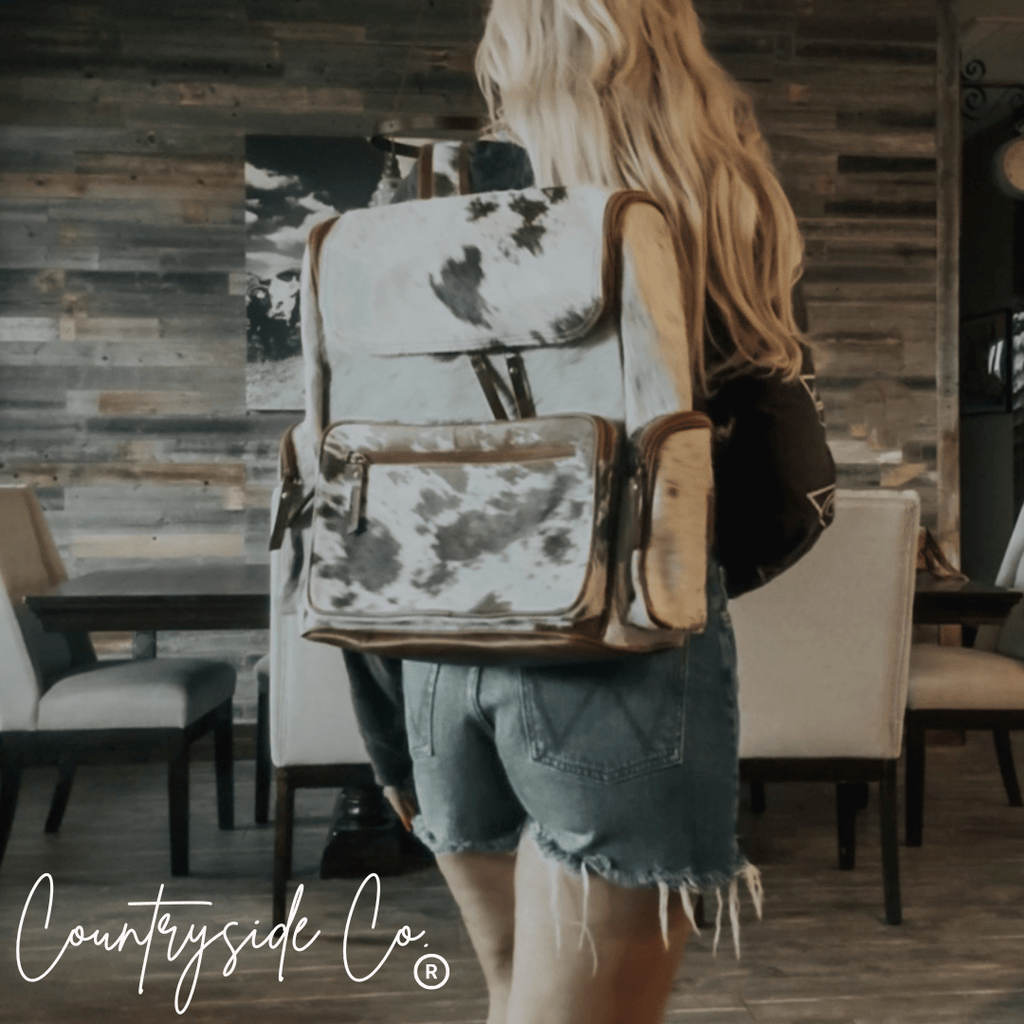 Boulder Cowhide Conceal Carry Backpack - Rustic Avenue