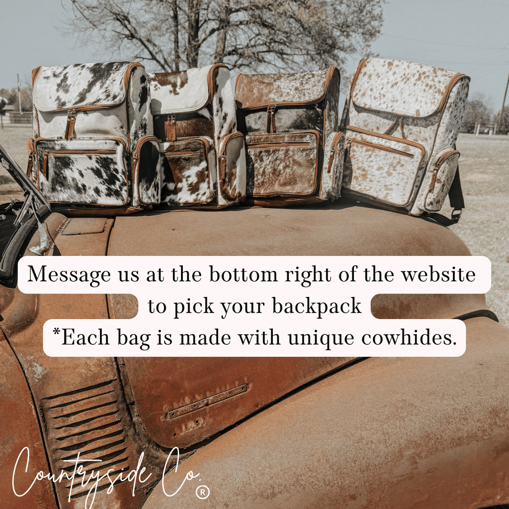 Boulder Cowhide Conceal Carry Backpack - Rustic Avenue