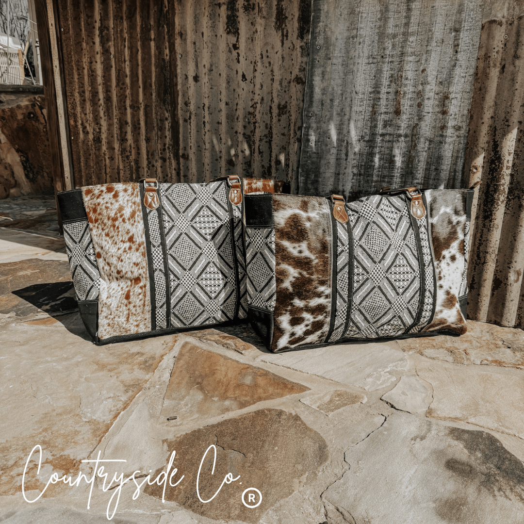 Charlene Cowhide Weekender Bag - Rustic Avenue