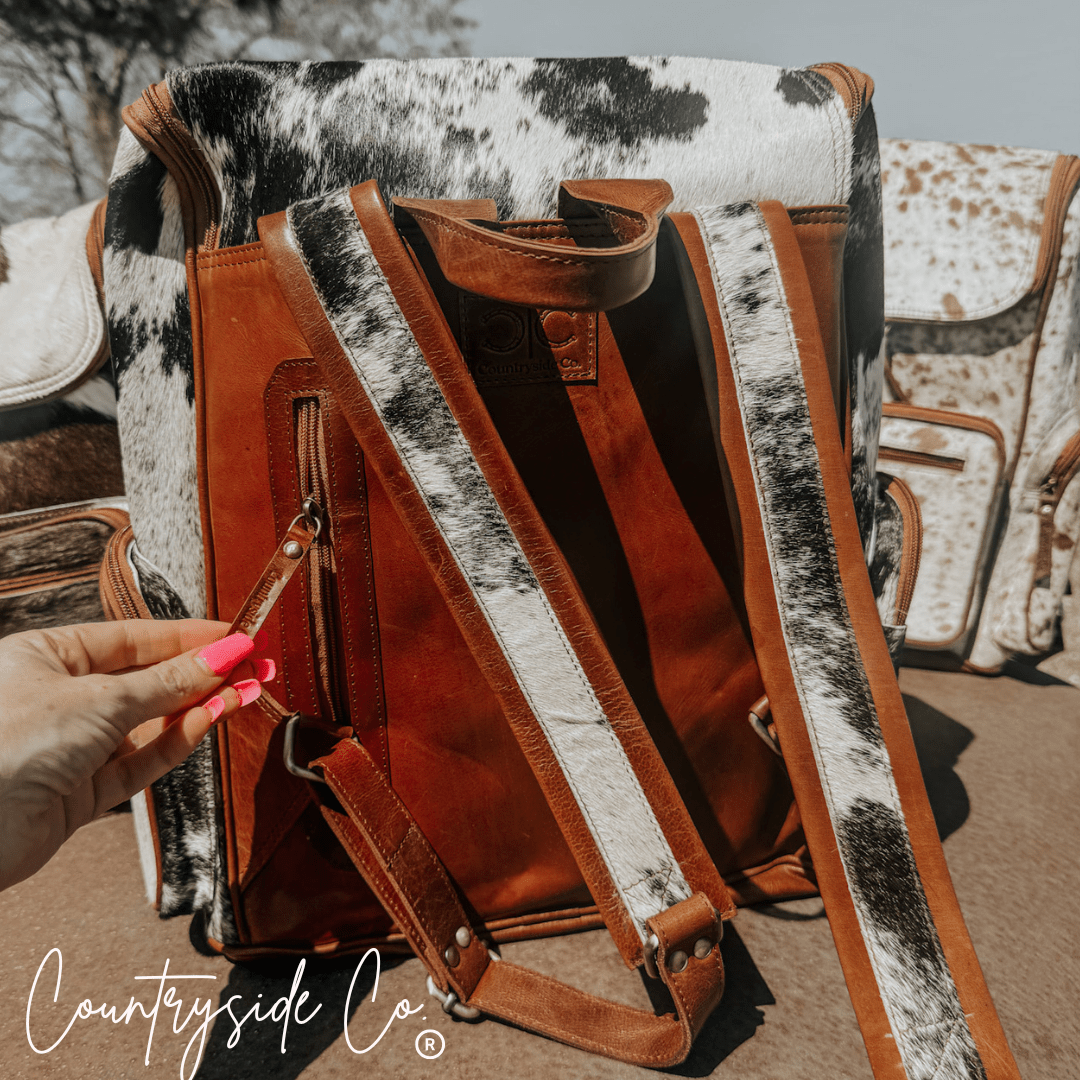 Boulder Cowhide Conceal Carry Backpack - Rustic Avenue
