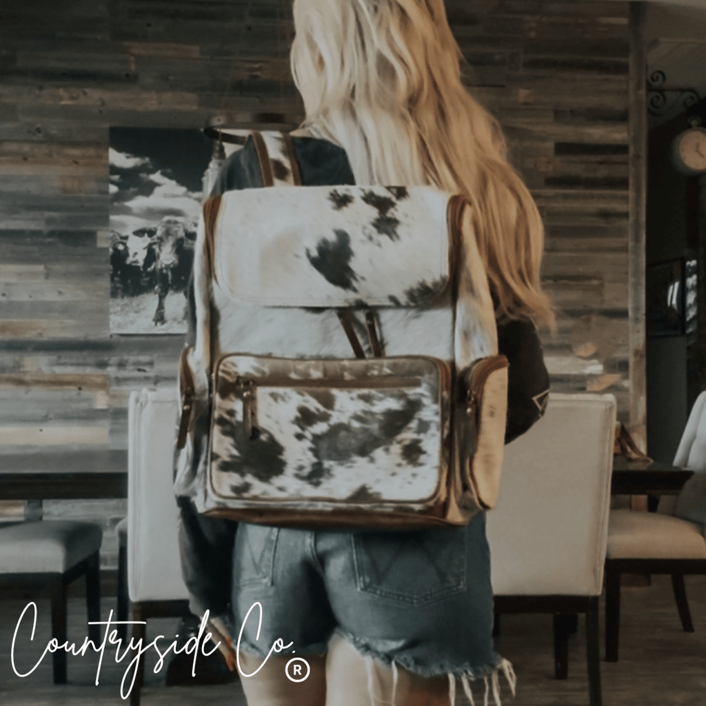 Boulder Cowhide Conceal Carry Backpack - Rustic Avenue