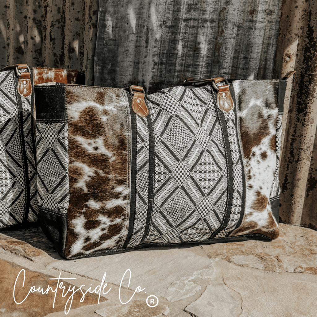 Charlene Cowhide Weekender Bag - Rustic Avenue