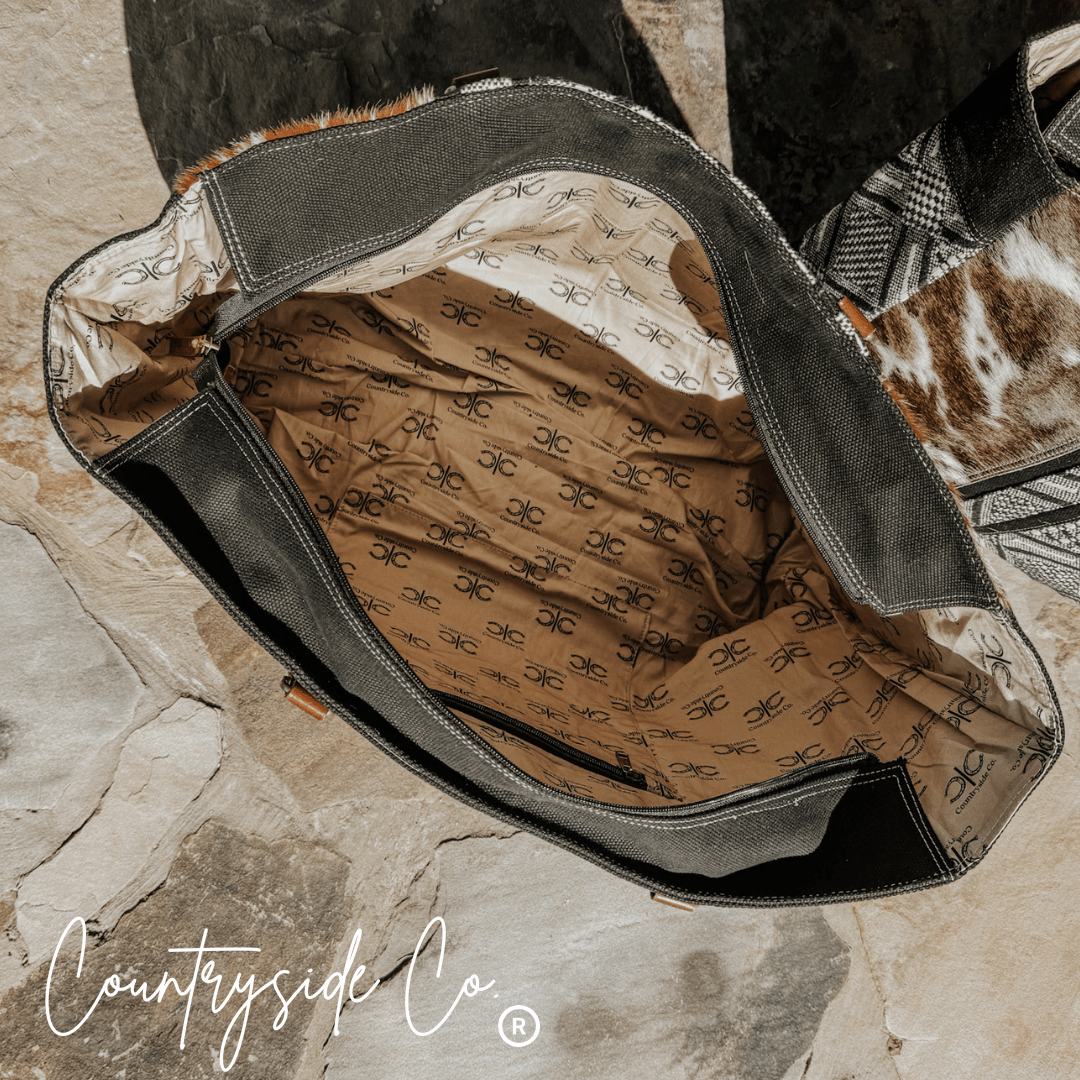 Charlene Cowhide Weekender Bag - Rustic Avenue