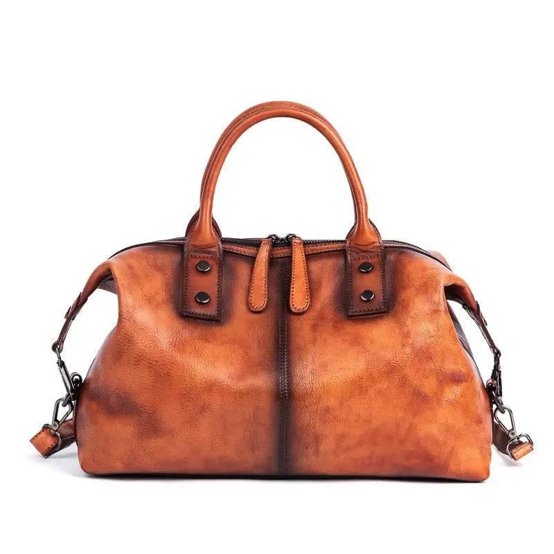 Rustic Luxury Vintage Calfskin Leather Duffle Bag - Rustic Avenue