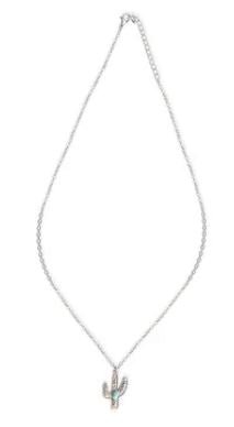 Desert Bloom Saguaro Cactus Necklace - Rustic Avenue