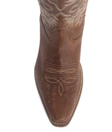 Sylvia Prairie Leather Boots - Rustic Avenue