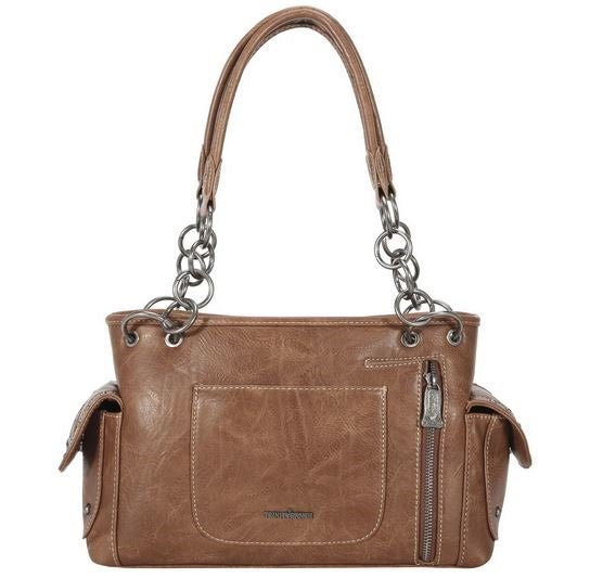 Western Elegance Tooled Leather Purse - Rustic Avenue