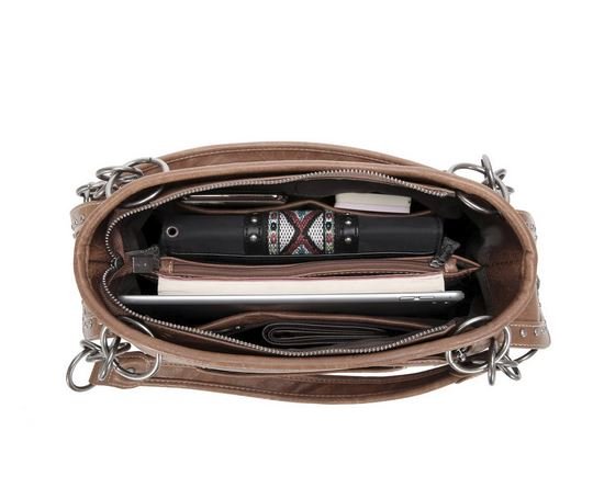 Western Elegance Tooled Leather Purse - Rustic Avenue