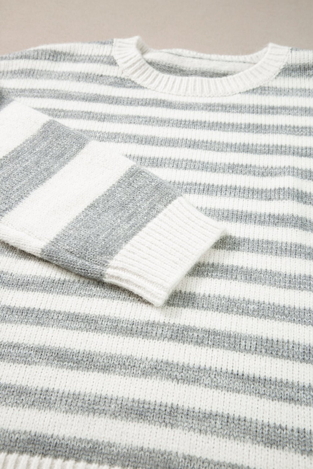 Dylan Stripe Drop Shoulder Sweater - Rustic Avenue