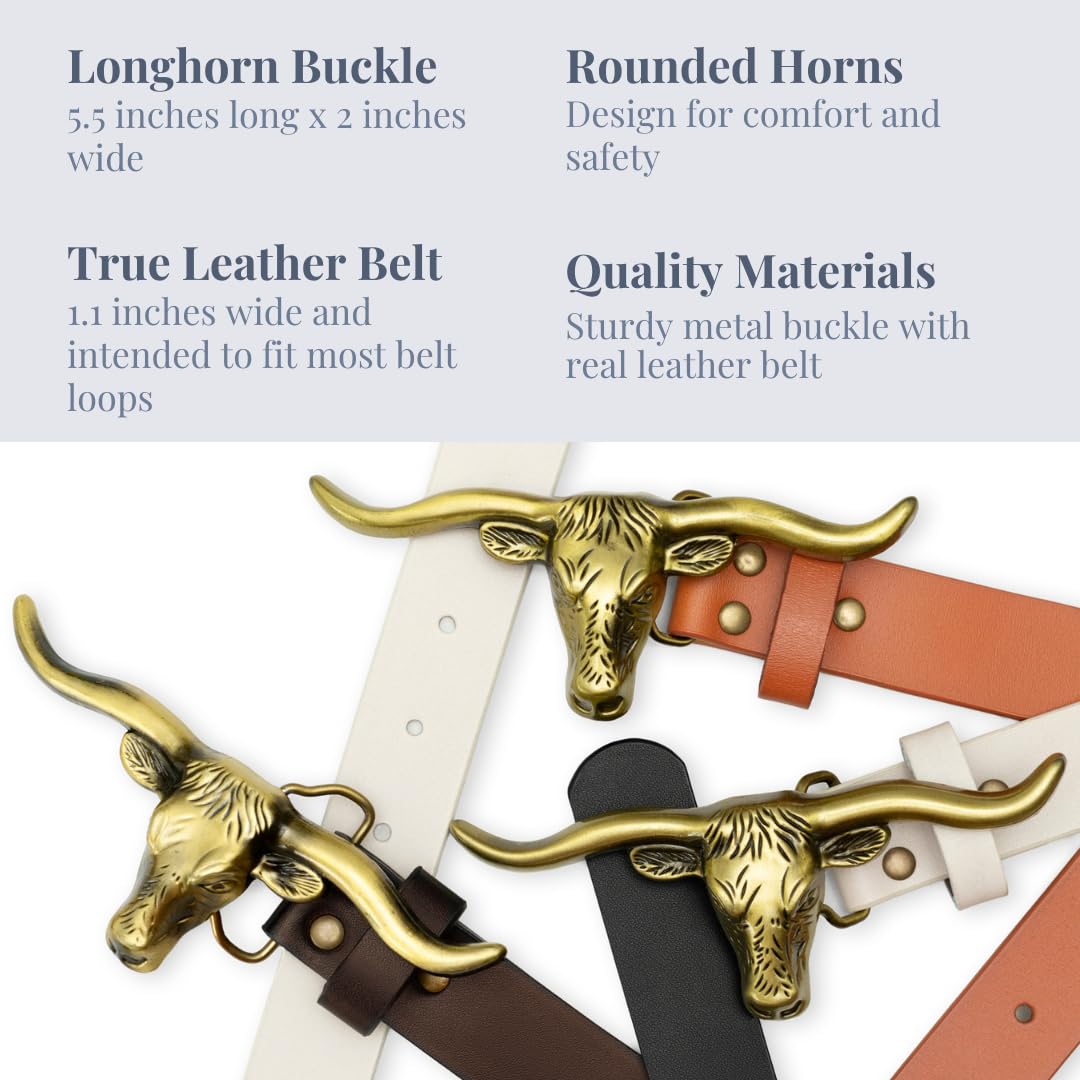 Signature Longhorn Western Belt for Women