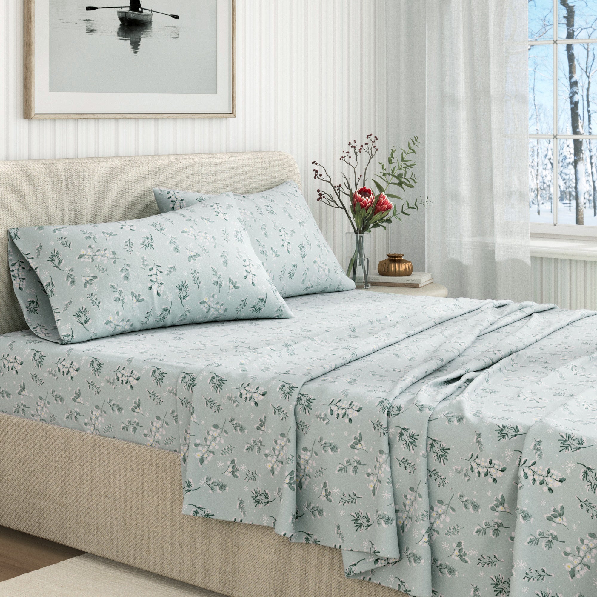 Turkish Cotton Flannel Sheet - Belle Collection - Rustic Avenue
