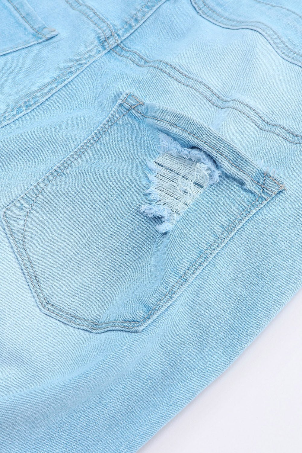 Sophia Constructed Bib Distressed Overalls - Rustic Avenue