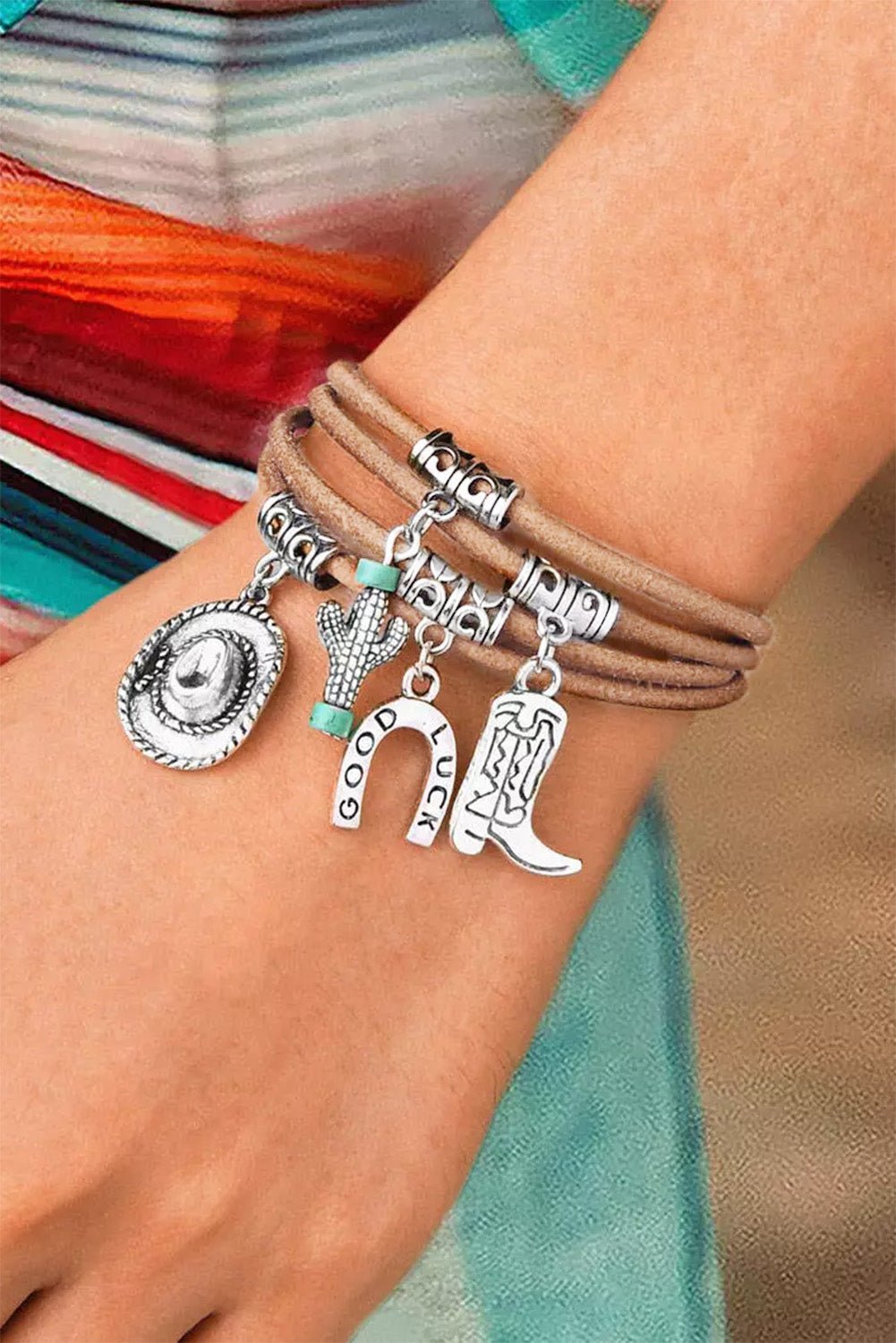 Salma Luck Cactus Layered Bracelet - Rustic Avenue