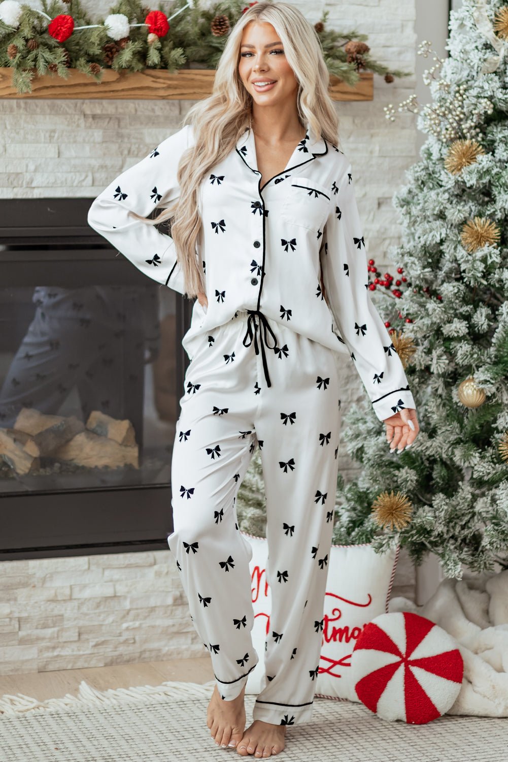 Nora Print Two Piece Sleepwear - Rustic Avenue