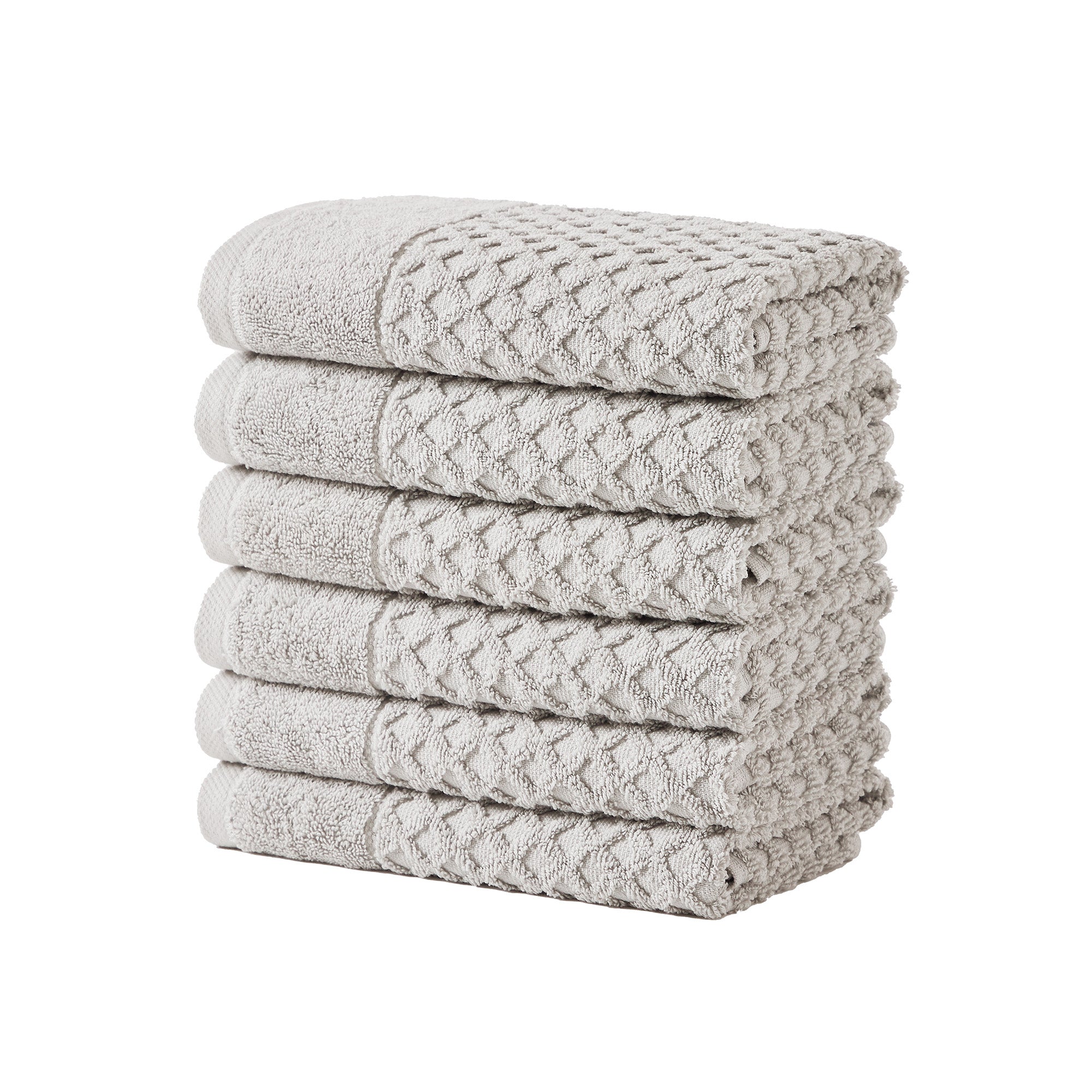Cotton Diamond Waffle Weave Bath Towel Set - Grayson Collection - Rustic Avenue