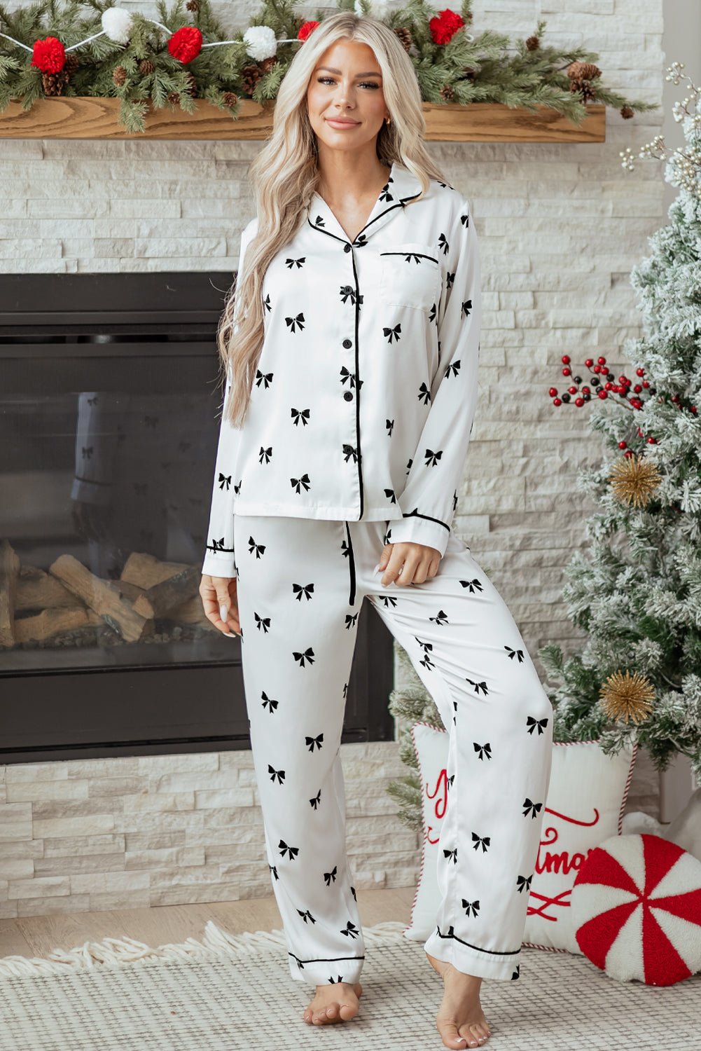 Nora Print Two Piece Sleepwear - Rustic Avenue