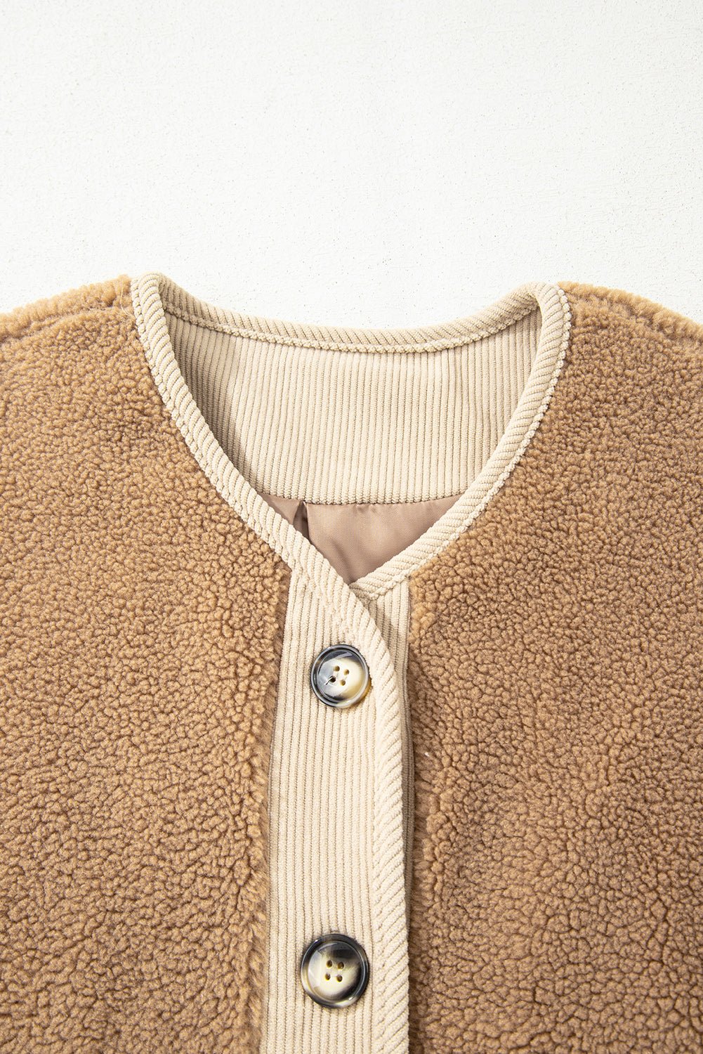 Lilisha Corduroy Edge Patchwork Jacket - Rustic Avenue