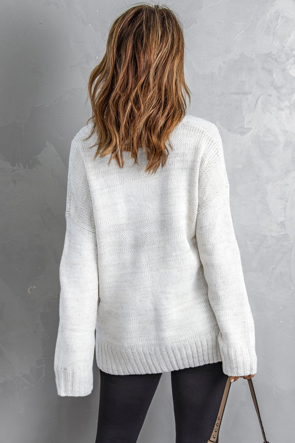 Leyla Drop Shoulder Knitted Sweater - Rustic Avenue