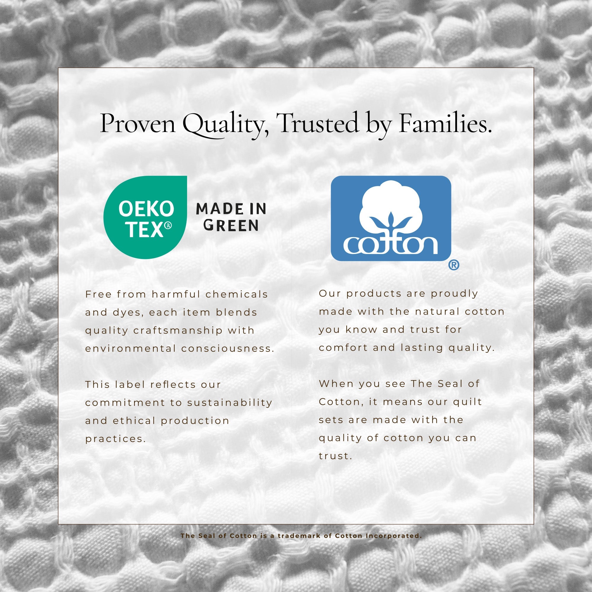 100% Cotton Honeycomb Waffle Garment Washed Quilt Set - Genevieve Collection - Rustic Avenue