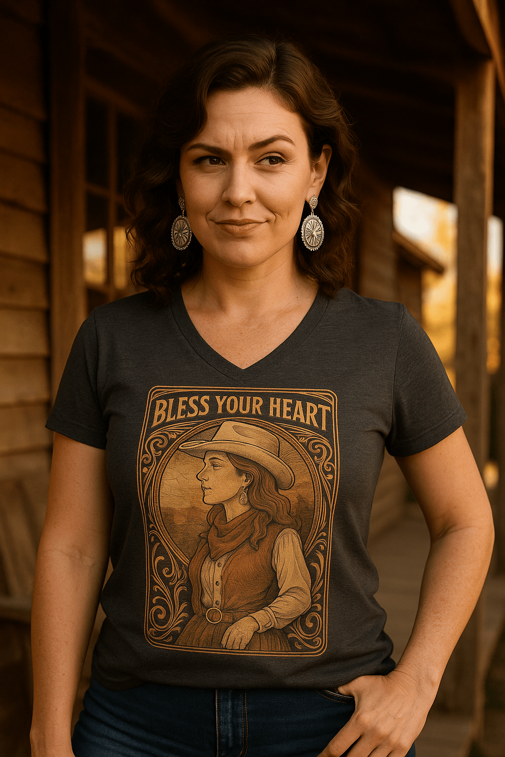 Bless Your Heart V-Neck Tee