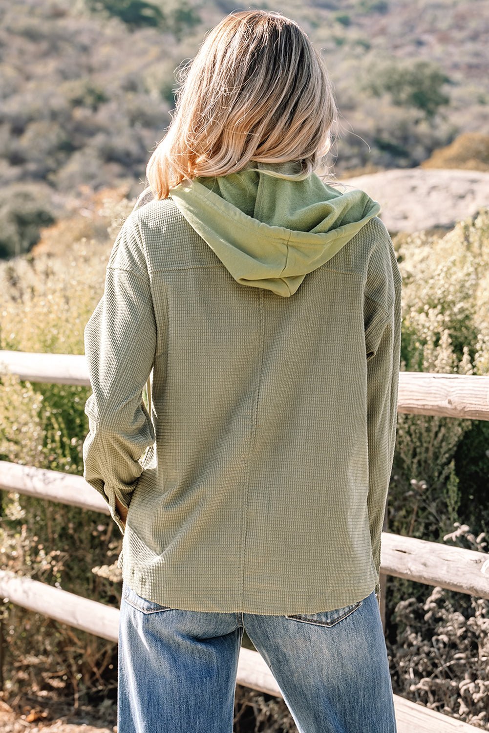 Undine Knit Textured Hooded Jacket - Rustic Avenue