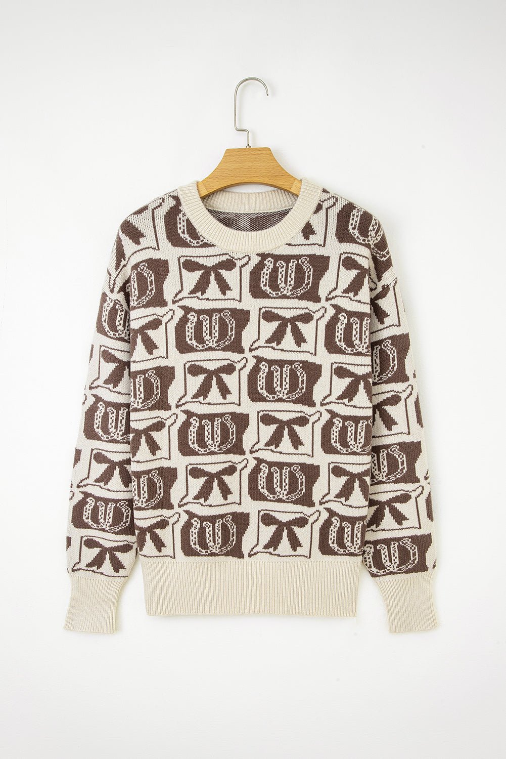 Sofia Western Fashion Print Sweater - Rustic Avenue