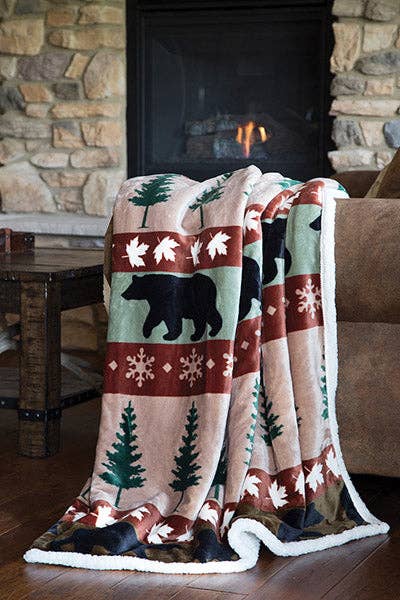Cascade Ridge Plush Throw Blanket - Rustic Avenue