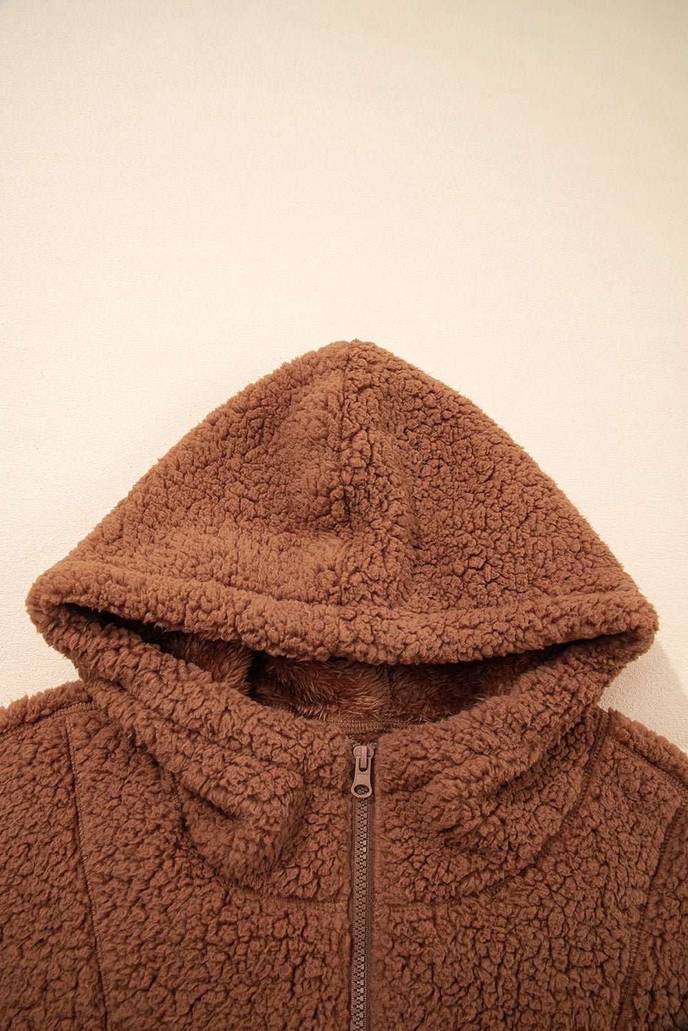 Bethany Up Hooded Sherpa Jacket - Rustic Avenue