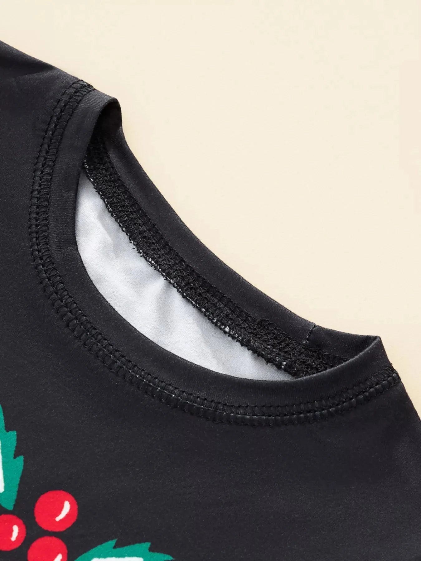 Children's Christmas Top and Plaid Pants Set