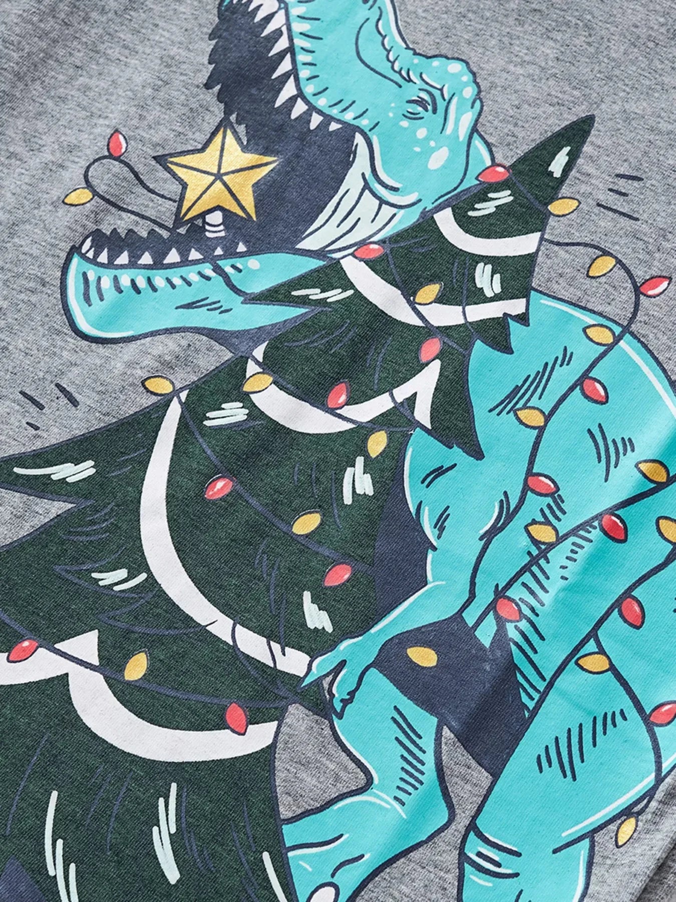 Children's Dinosaur Christmas Long Sleeve T-Shirt