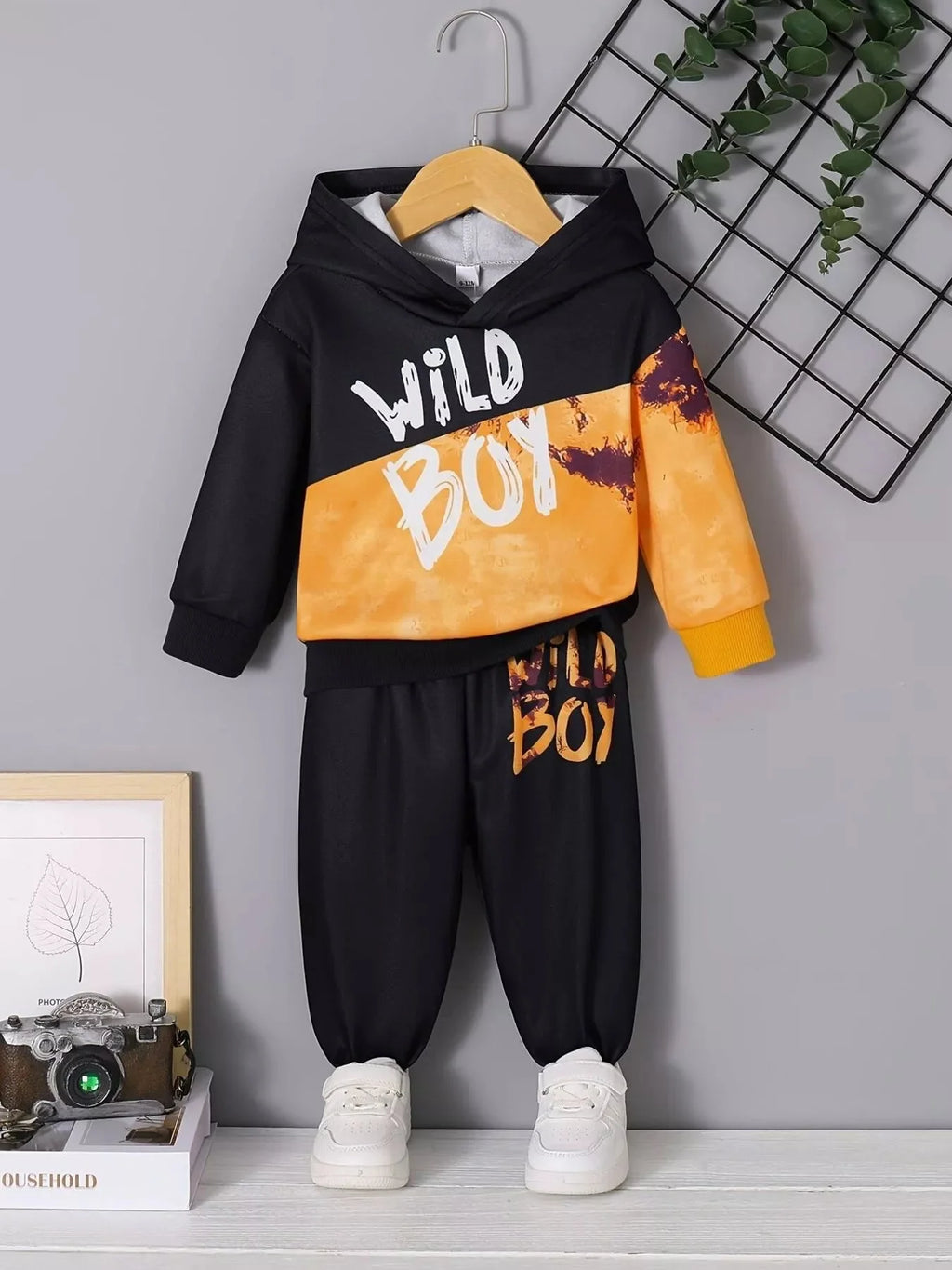 Children's Wild Boy Hoodie and Pants Set - 6M - 3Y