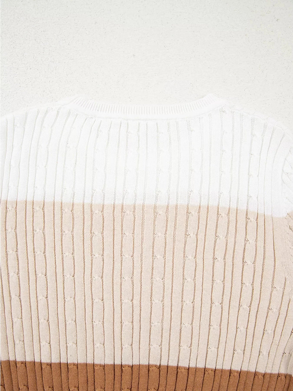 Corrie Cable Knit Round Neck Sweater