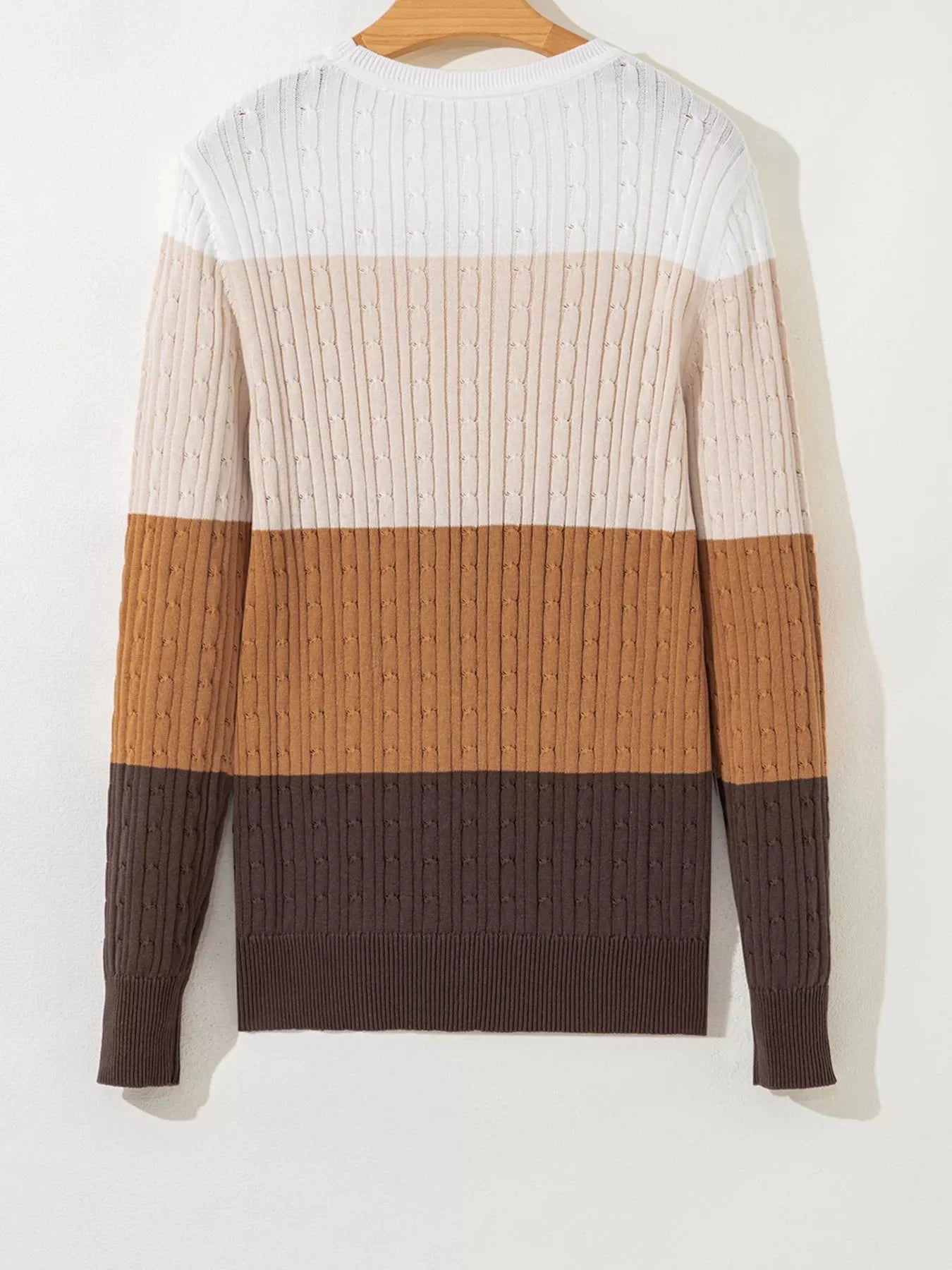 Corrie Cable Knit Round Neck Sweater
