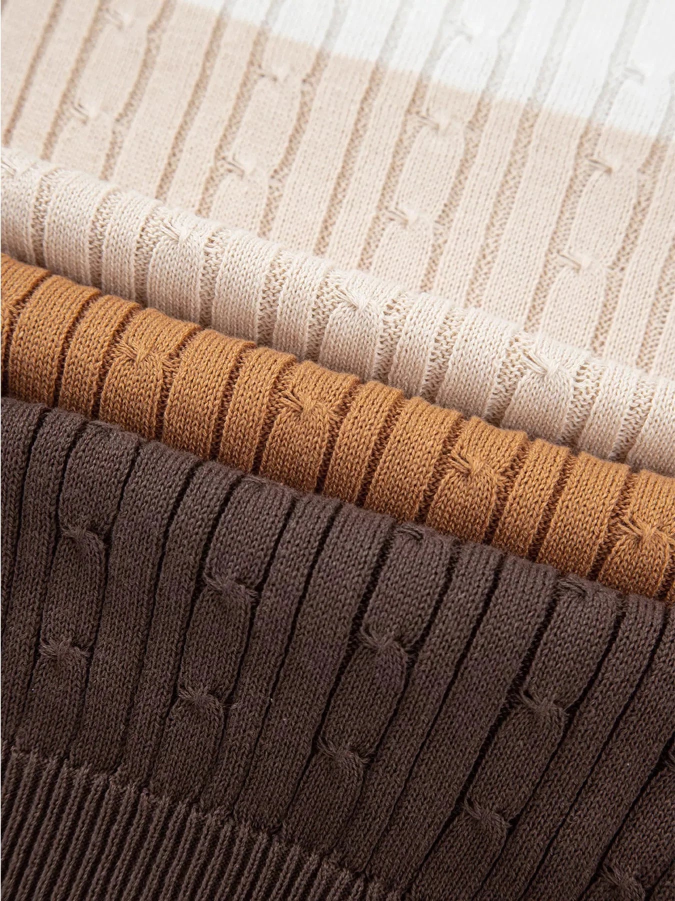 Corrie Cable Knit Round Neck Sweater