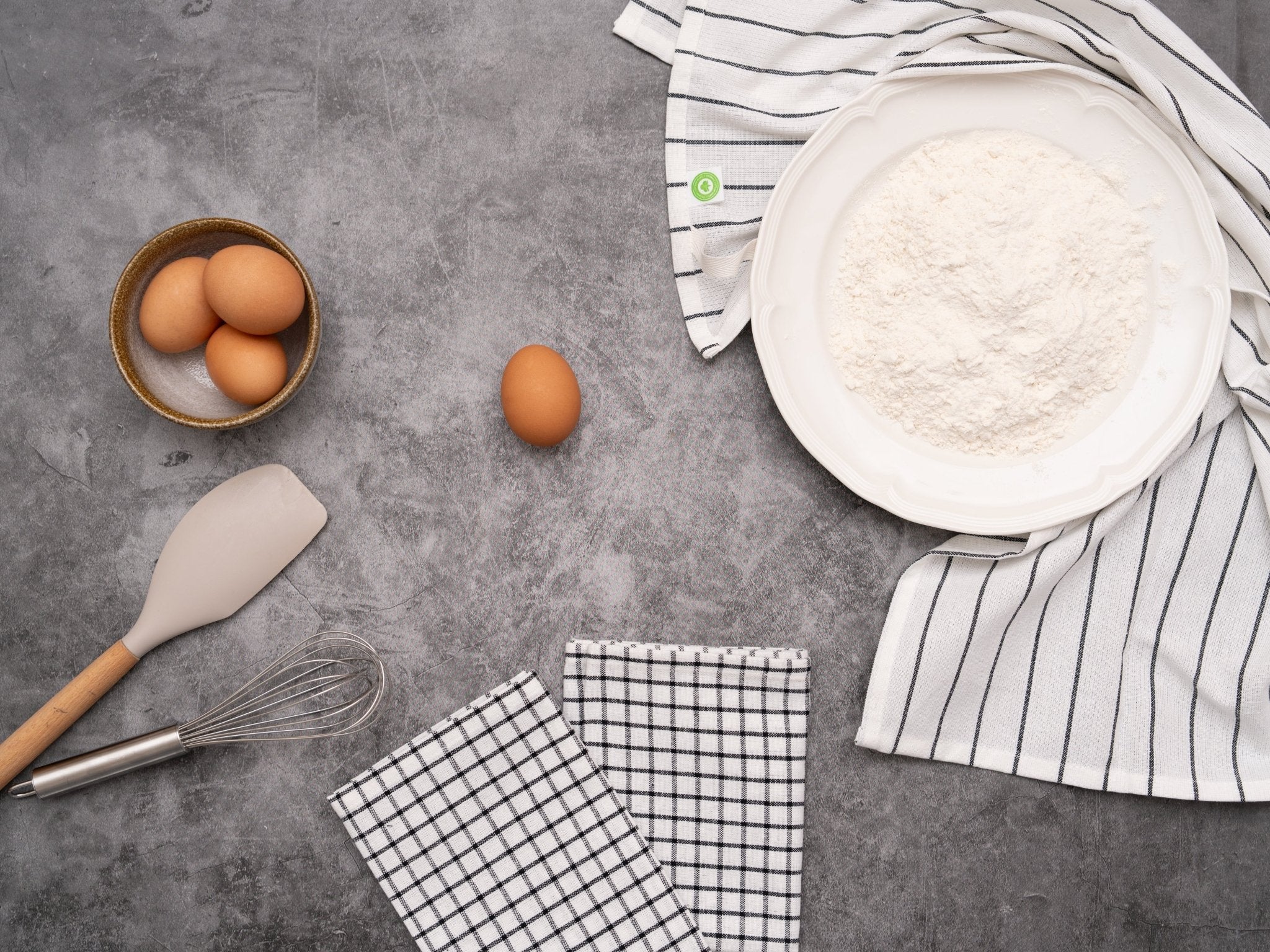 Stripe & Check Kitchen Towel Set - Rustic Avenue