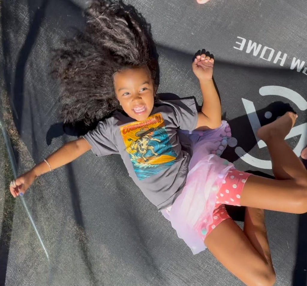 Cowabunga Surfing Cow Kids Tee