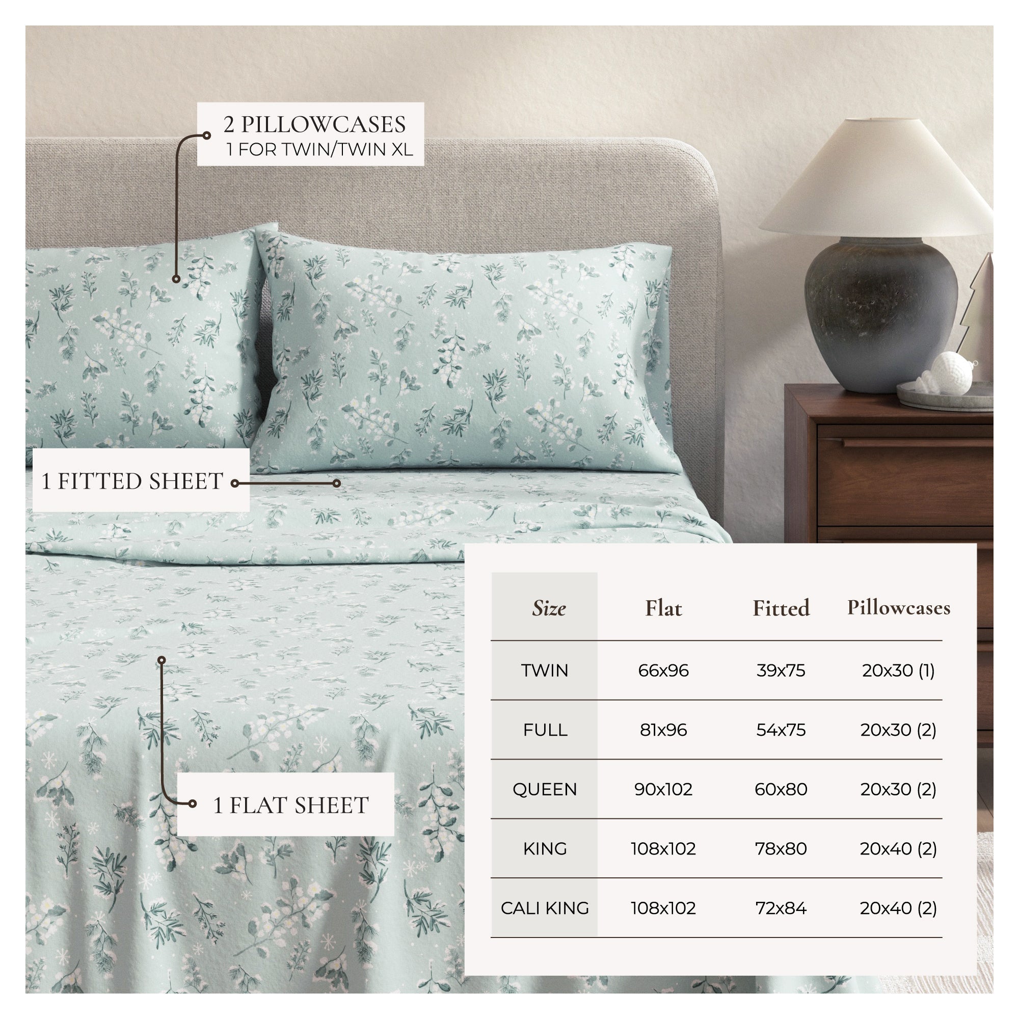 Turkish Cotton Flannel Sheet - Belle Collection - Rustic Avenue