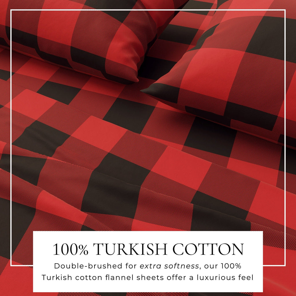 Turkish Cotton Flannel Sheet - Belle Collection - Rustic Avenue