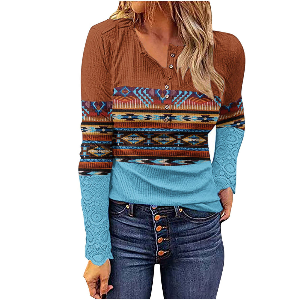 Desert Sunset Cowgirl Knit Top - Rustic Avenue