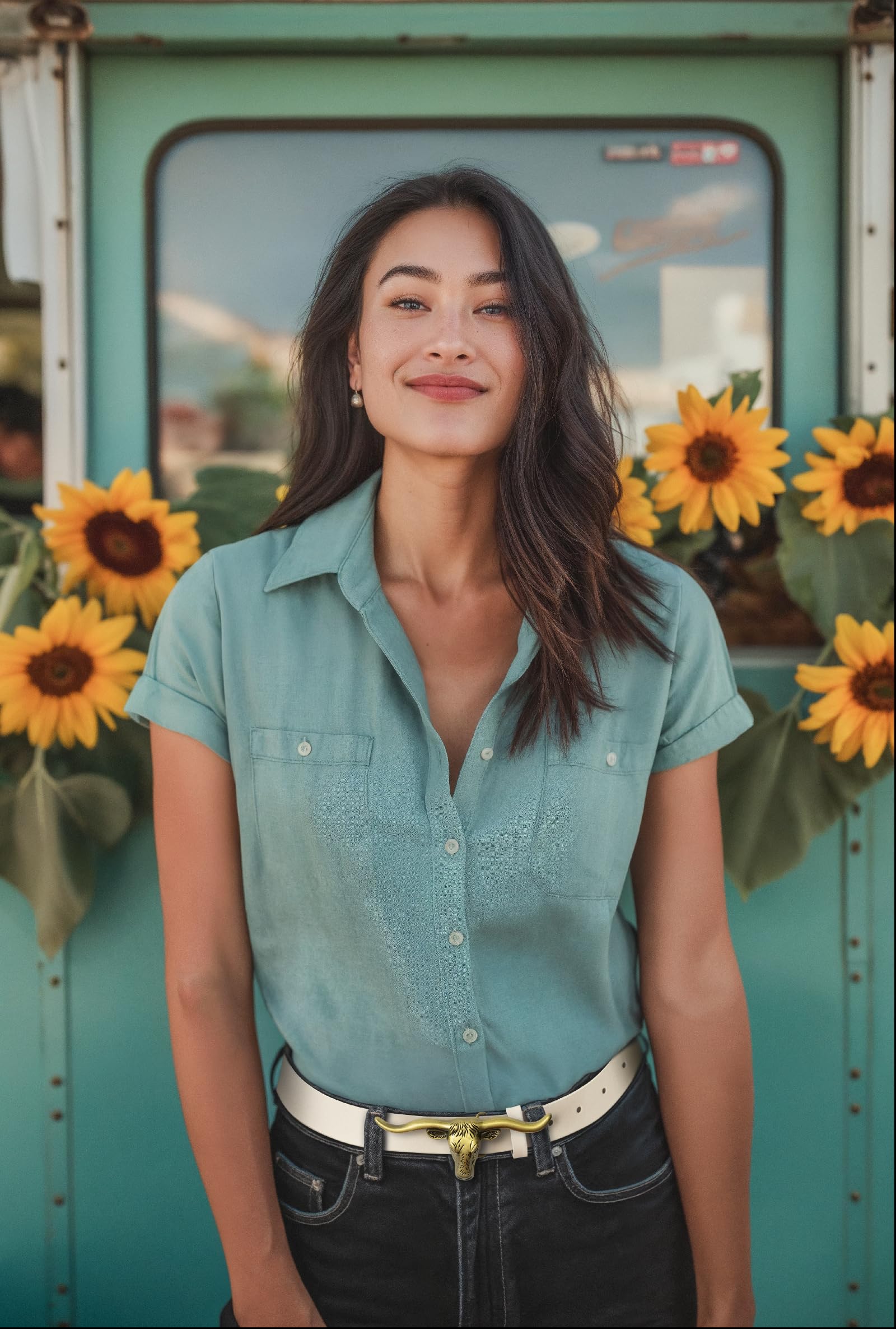 Signature Longhorn Western Belt for Women