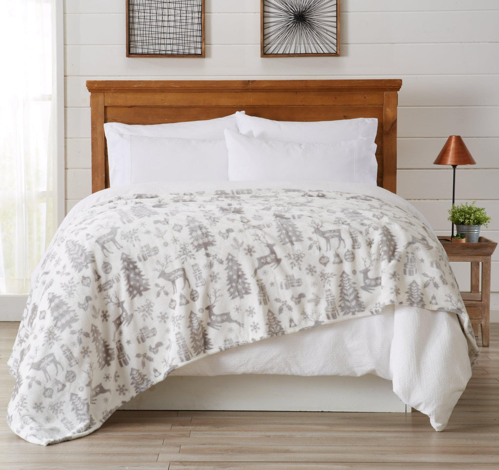Velvet Throw Blanket - Pearl Collection - Rustic Avenue
