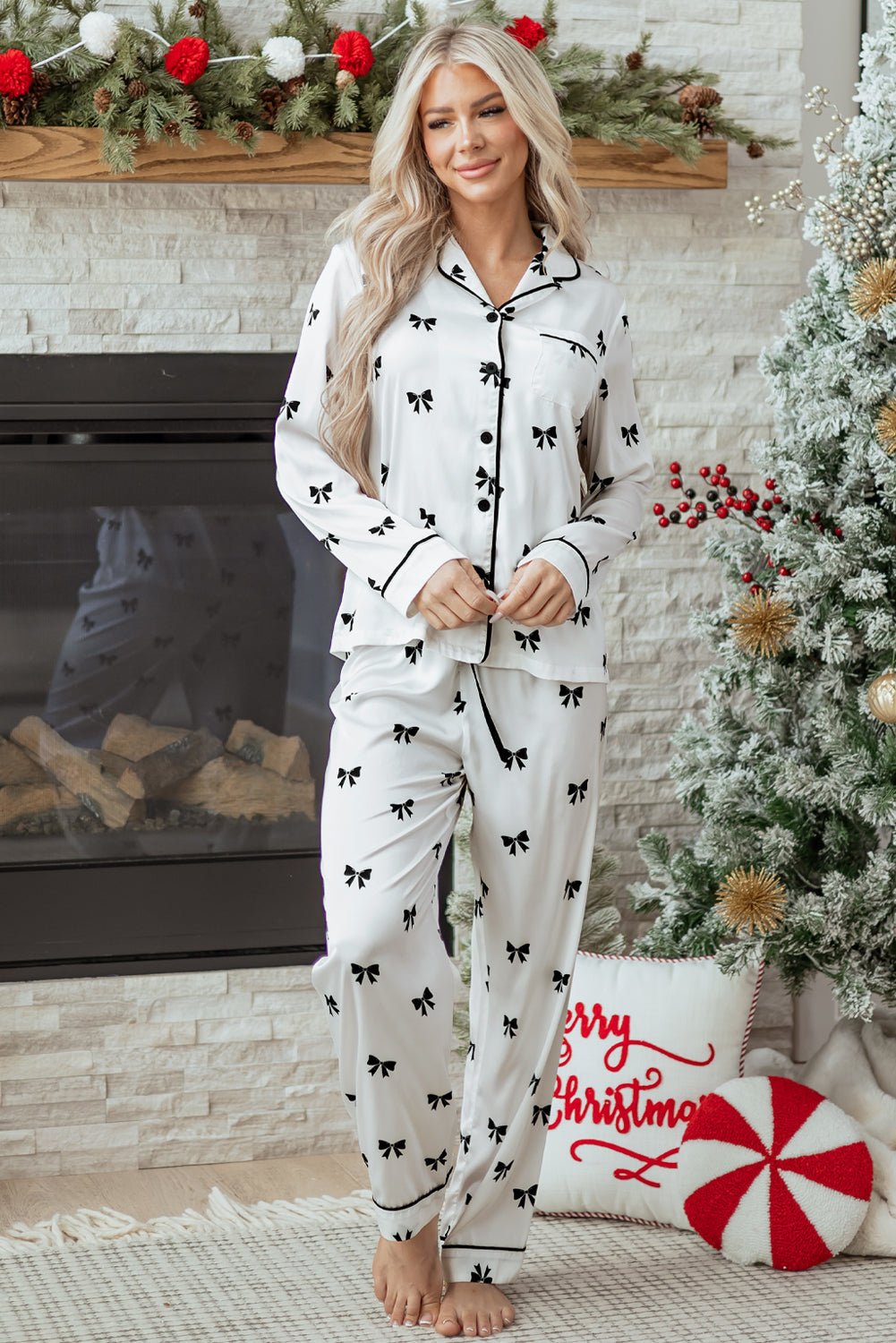 Nora Print Two Piece Sleepwear - Rustic Avenue