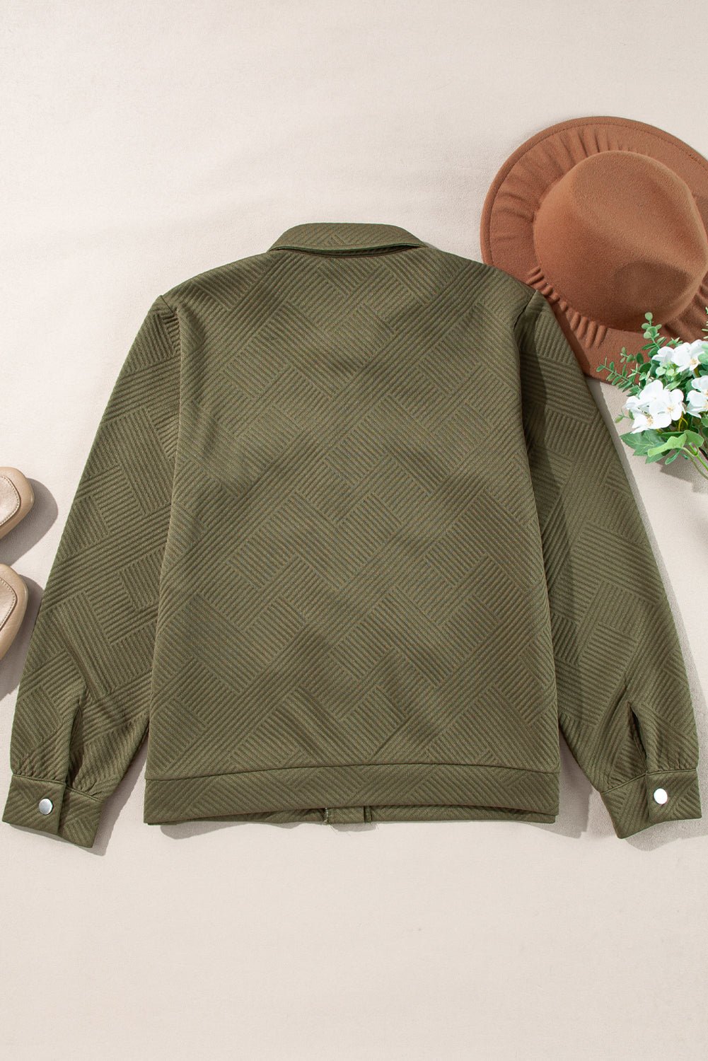 Remi Zip Up Flap Shirt - Rustic Avenue