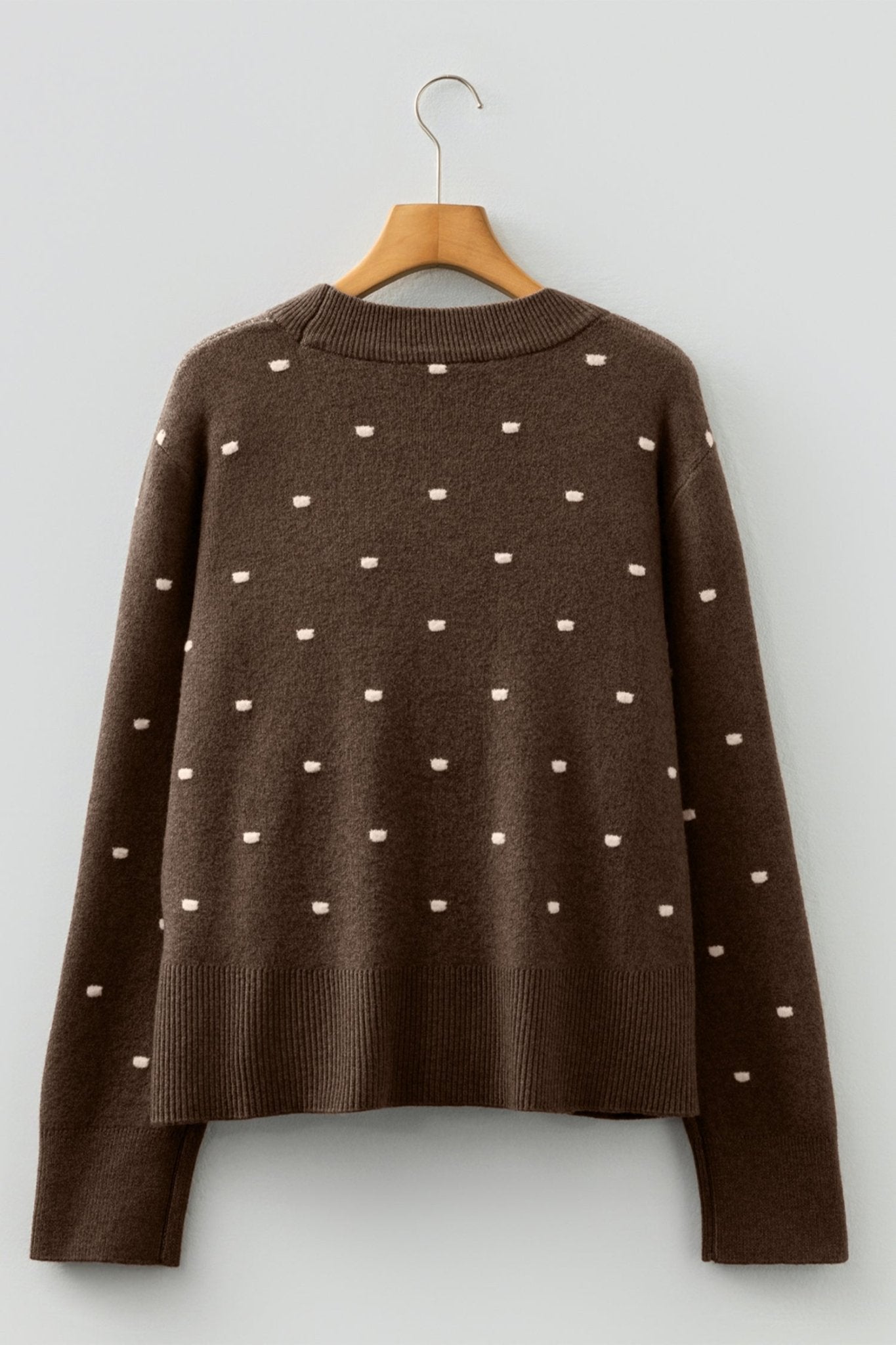 Renata Ribbed Edge Knit Sweater - Rustic Avenue