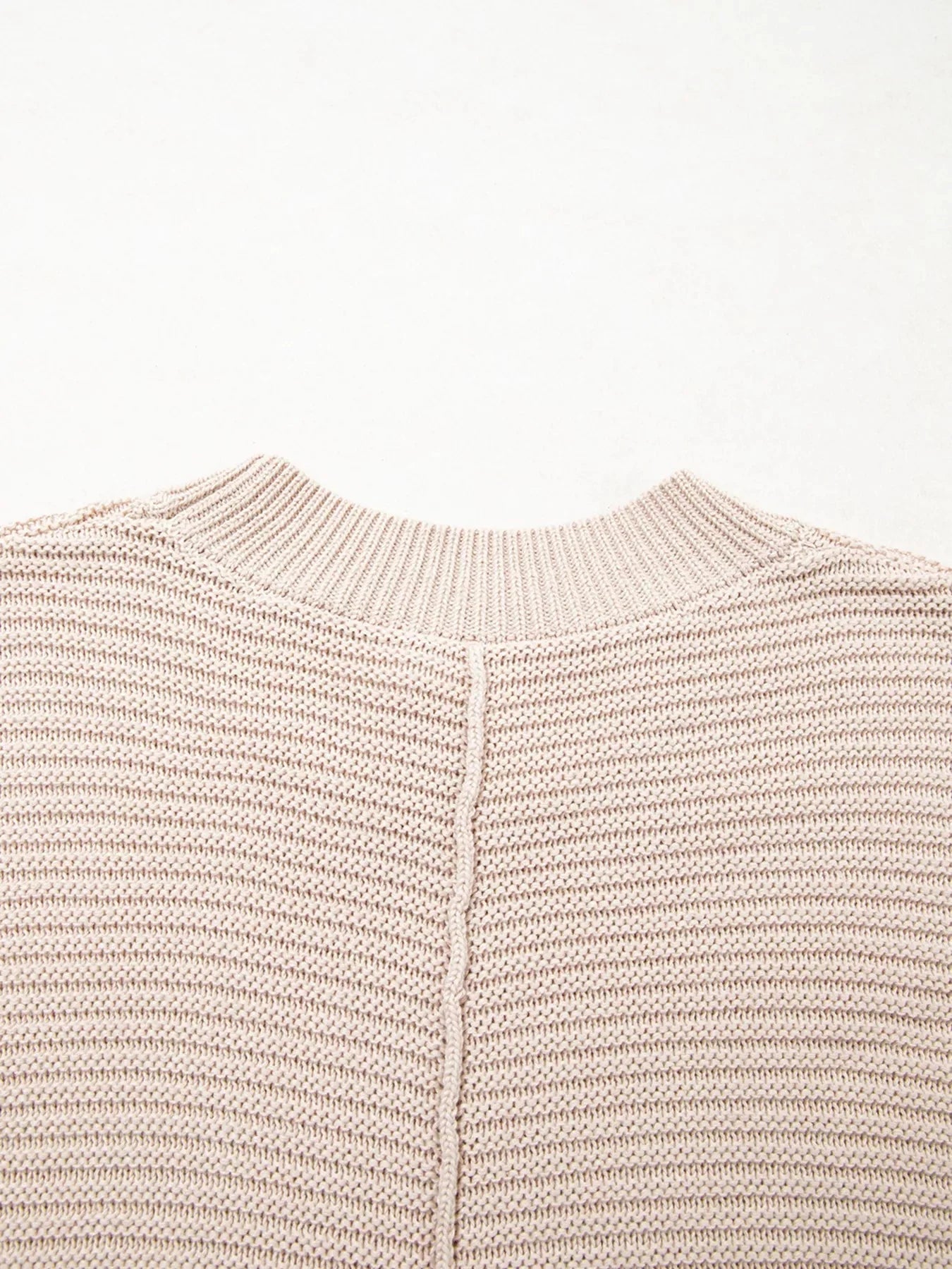 Delaney Texture Knitted Dropped Shoulder Sweater