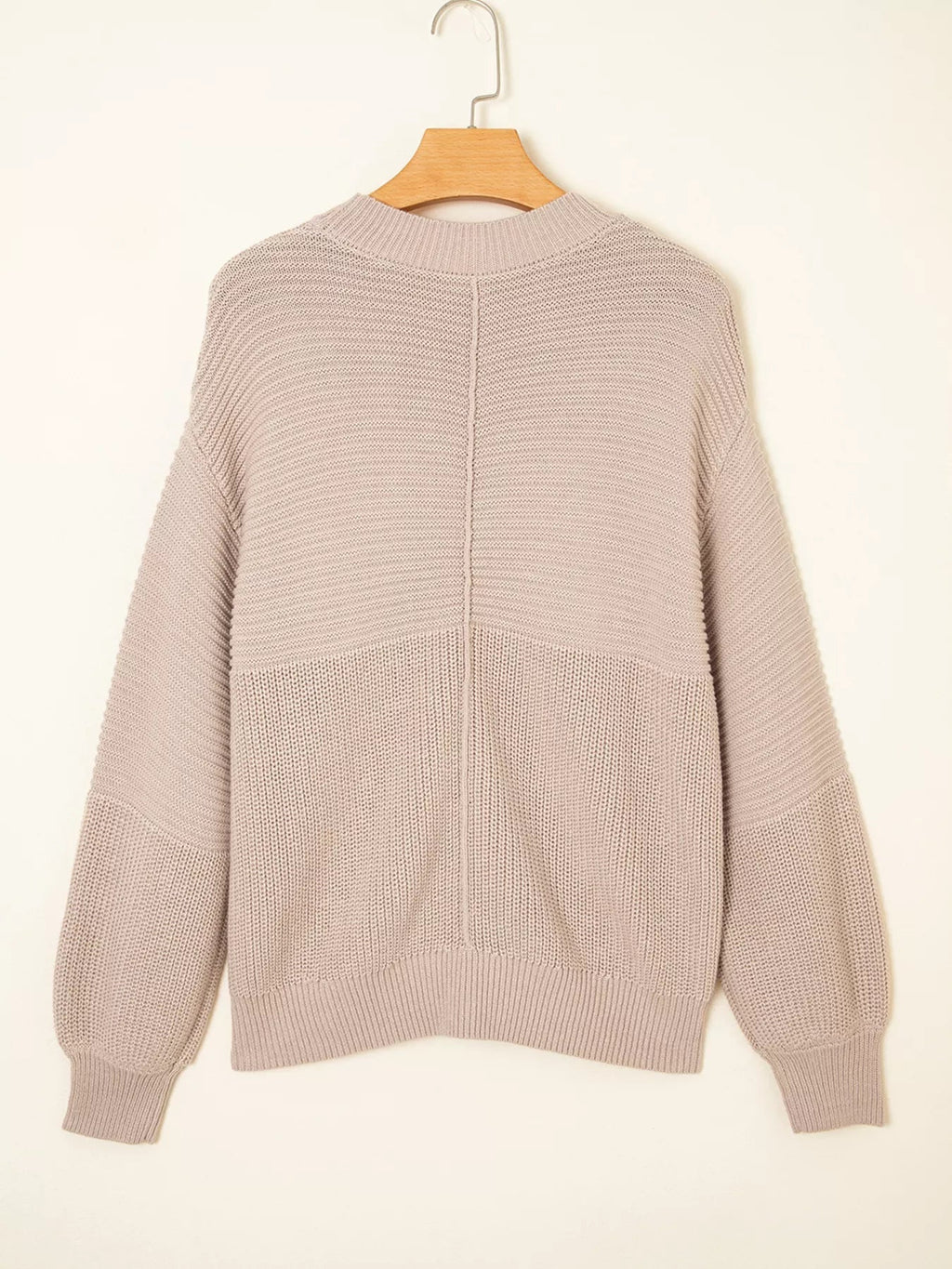 Delaney Texture Knitted Dropped Shoulder Sweater