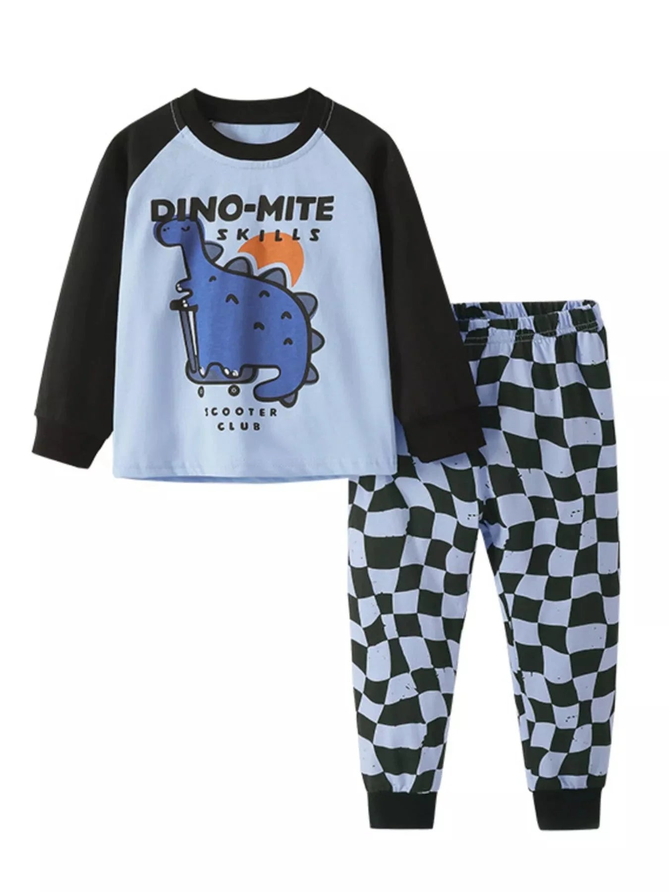 Dinosaur Scooter Top and Pants Set
