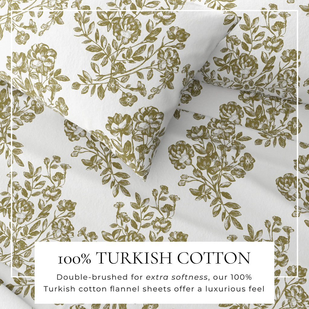 Turkish Cotton Flannel Sheet - Belle Collection - Rustic Avenue