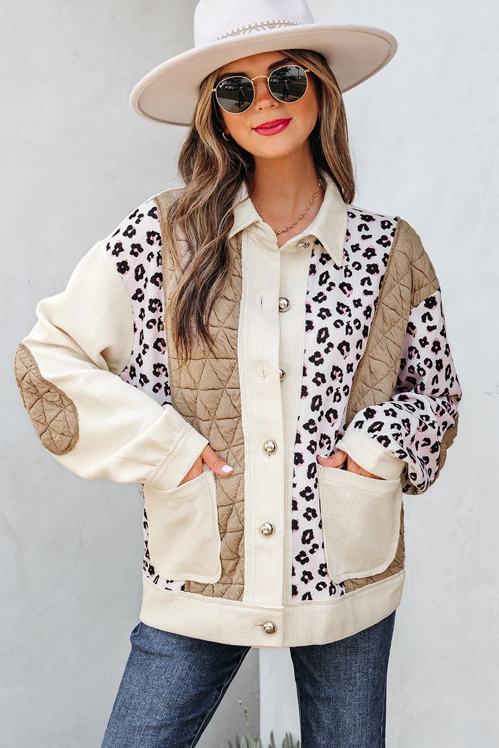 Novaza Quilted Patchwork Front Jacket - Rustic Avenue