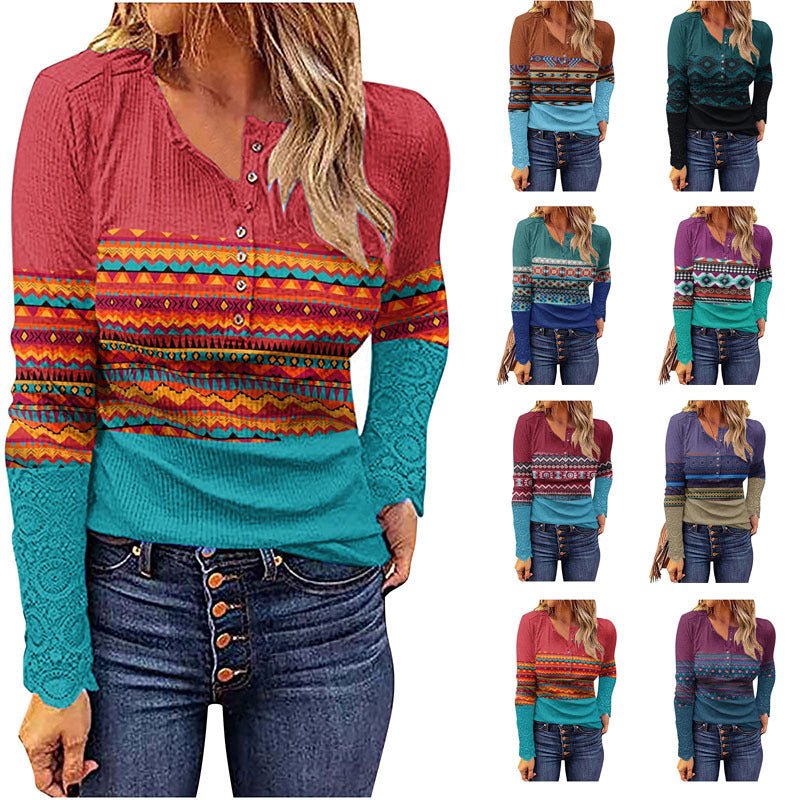 Desert Sunset Cowgirl Knit Top - Rustic Avenue